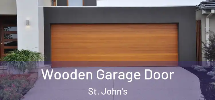 Wooden Garage Door St. John's